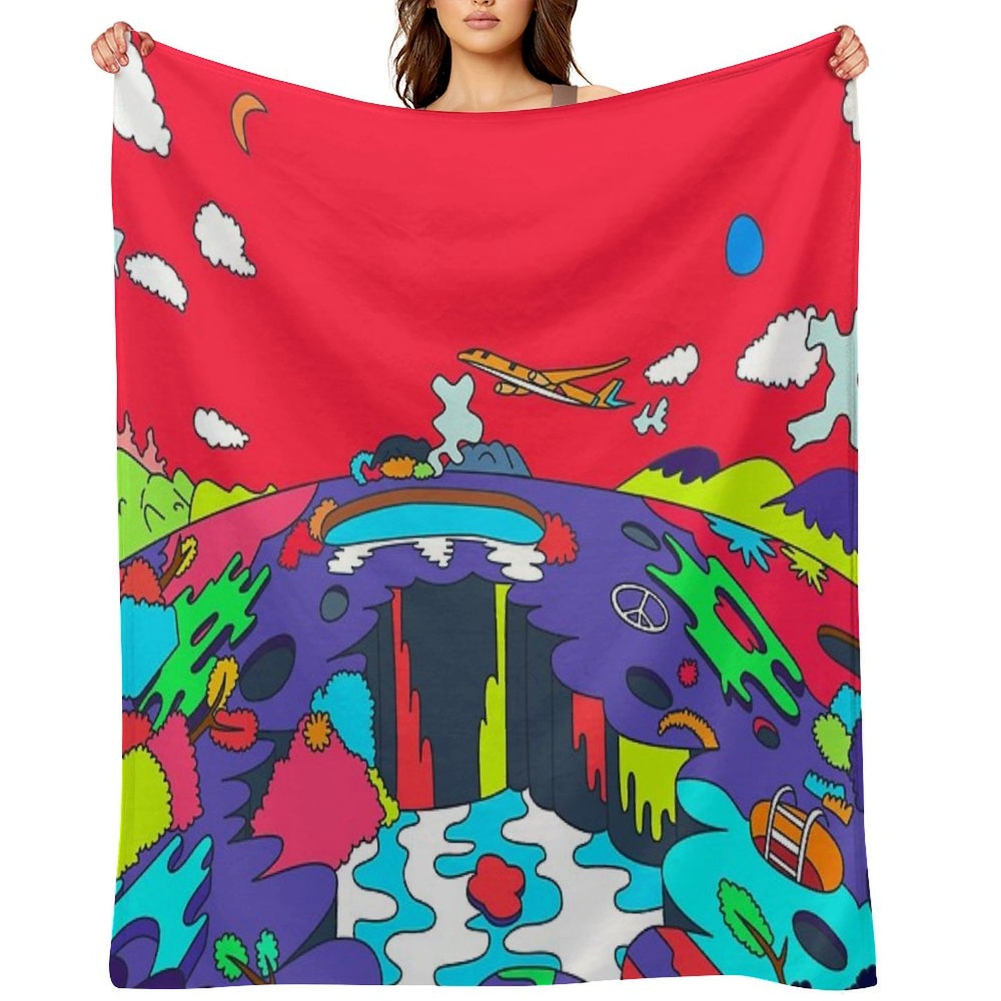 J-Hope Hope World Album Art Throw Blanket