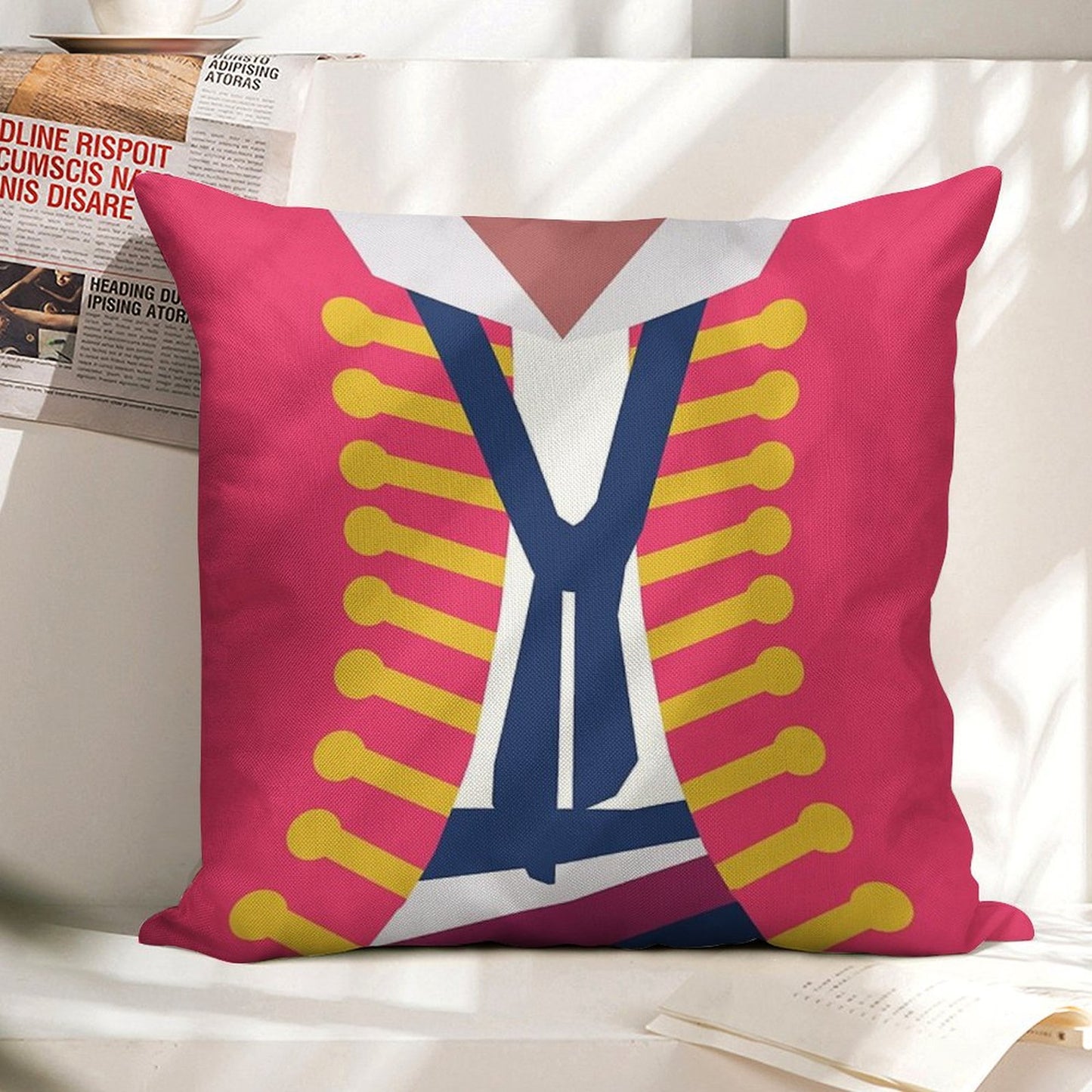 Broadway Enjolras Costume Linen Throw Pillow Cover