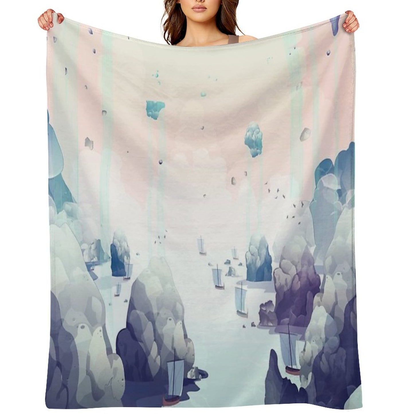 Edge of The Earth Throw Blanket