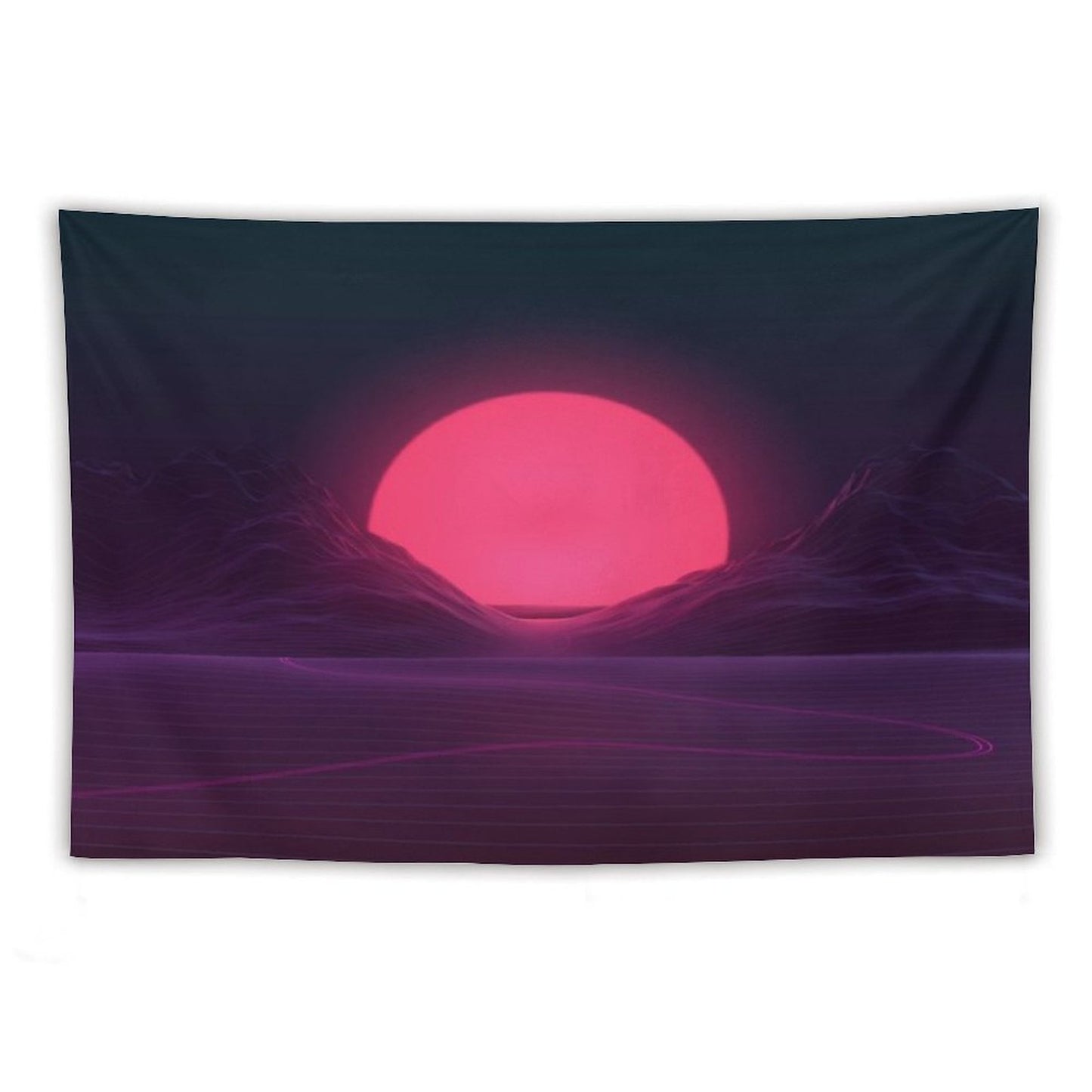 Neon Sunset Tapestry