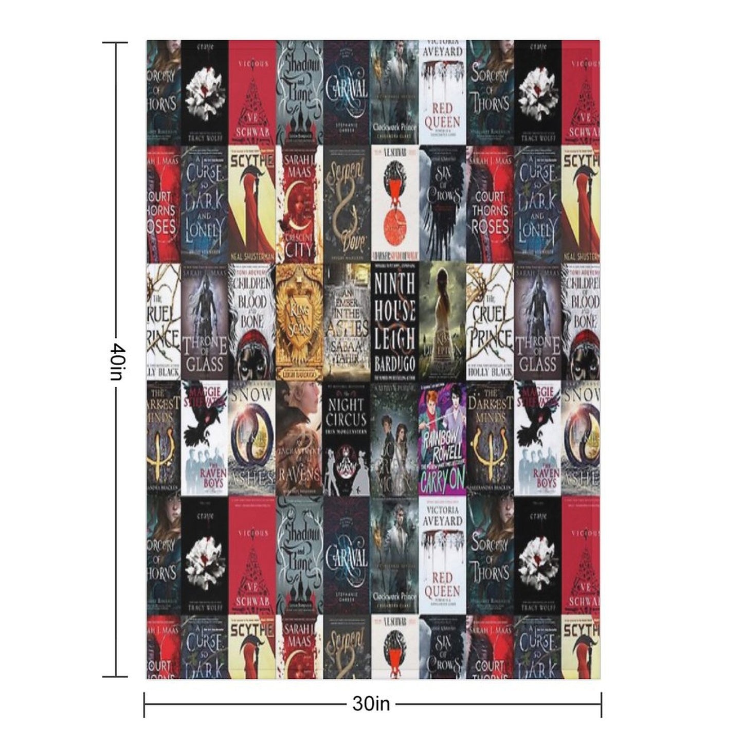 YA Young Adult Fantasy Books Blanket Throw Blanket