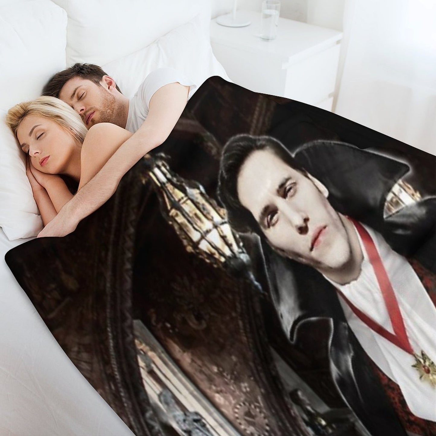 Vampire Jerma Throw Blanket