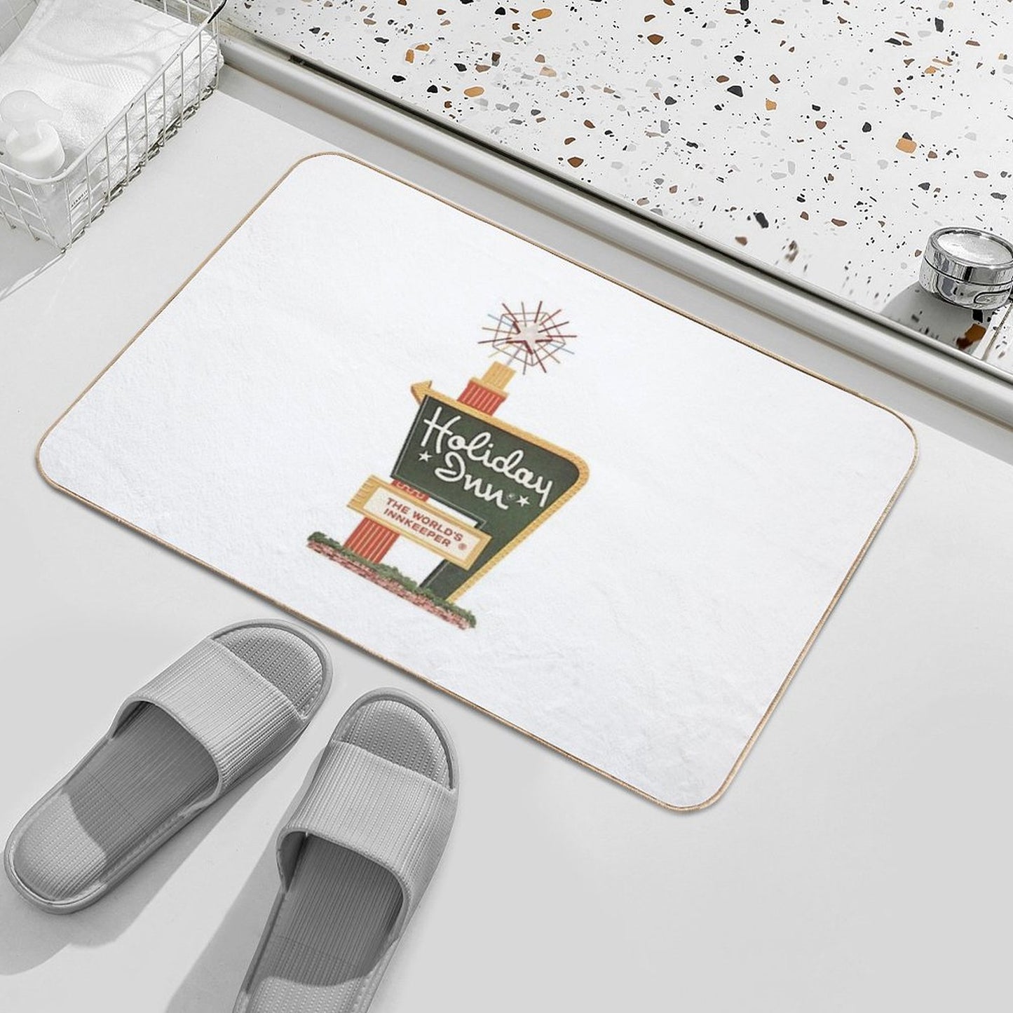 Iconic Holiday Inn Sign Bath Mat