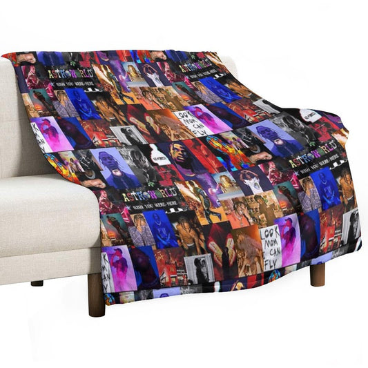 La Flame Collage Throw Blanket