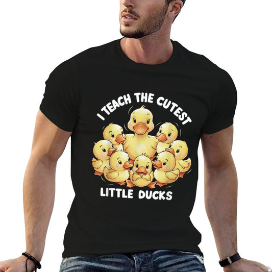 I Teach Cutest Little Ducks Kindergarten Era Teacher Gifts T-Shirt