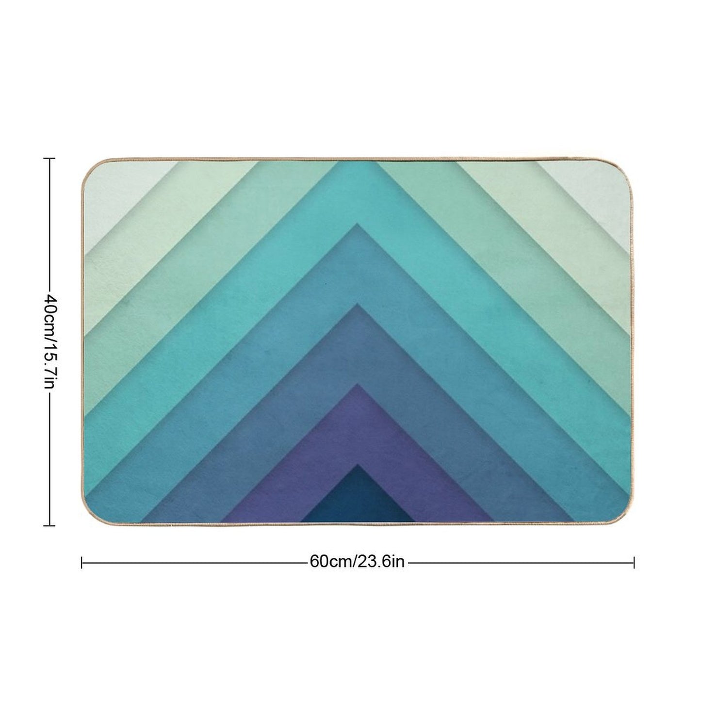 Retro Chevrons 001 Bath Mat