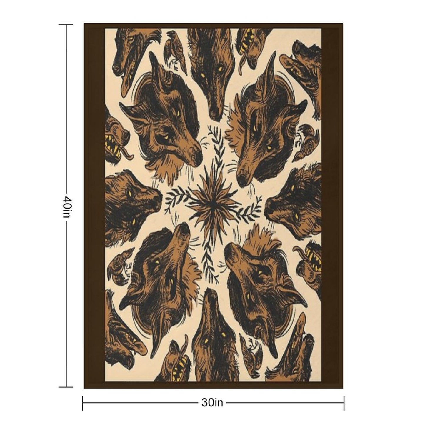 Canine Pattern Throw Blanket