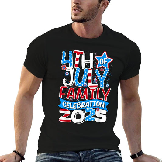 4th of July Family Celebration 2025 Family Matching Group Comfortable T-Shirt