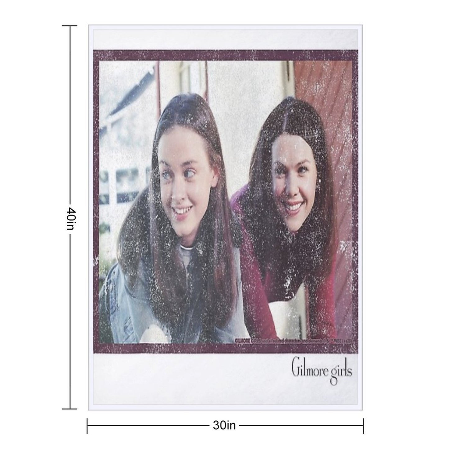 Rory And Lorelai - Portrait Throw Blanket