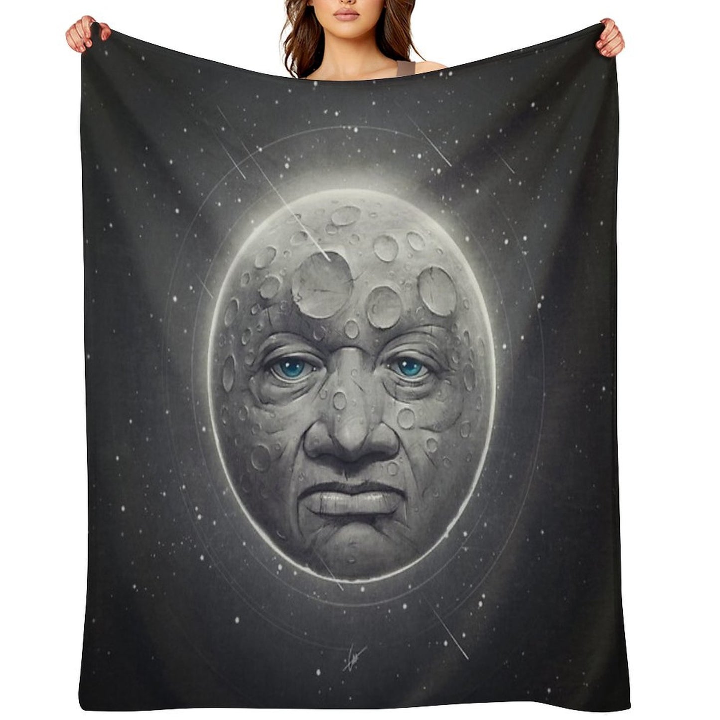 The Moon Throw Blanket