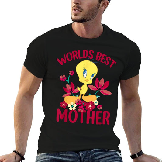 Looney Tunes Mother's Day Tweety Worlds Best Mom T-Shirt