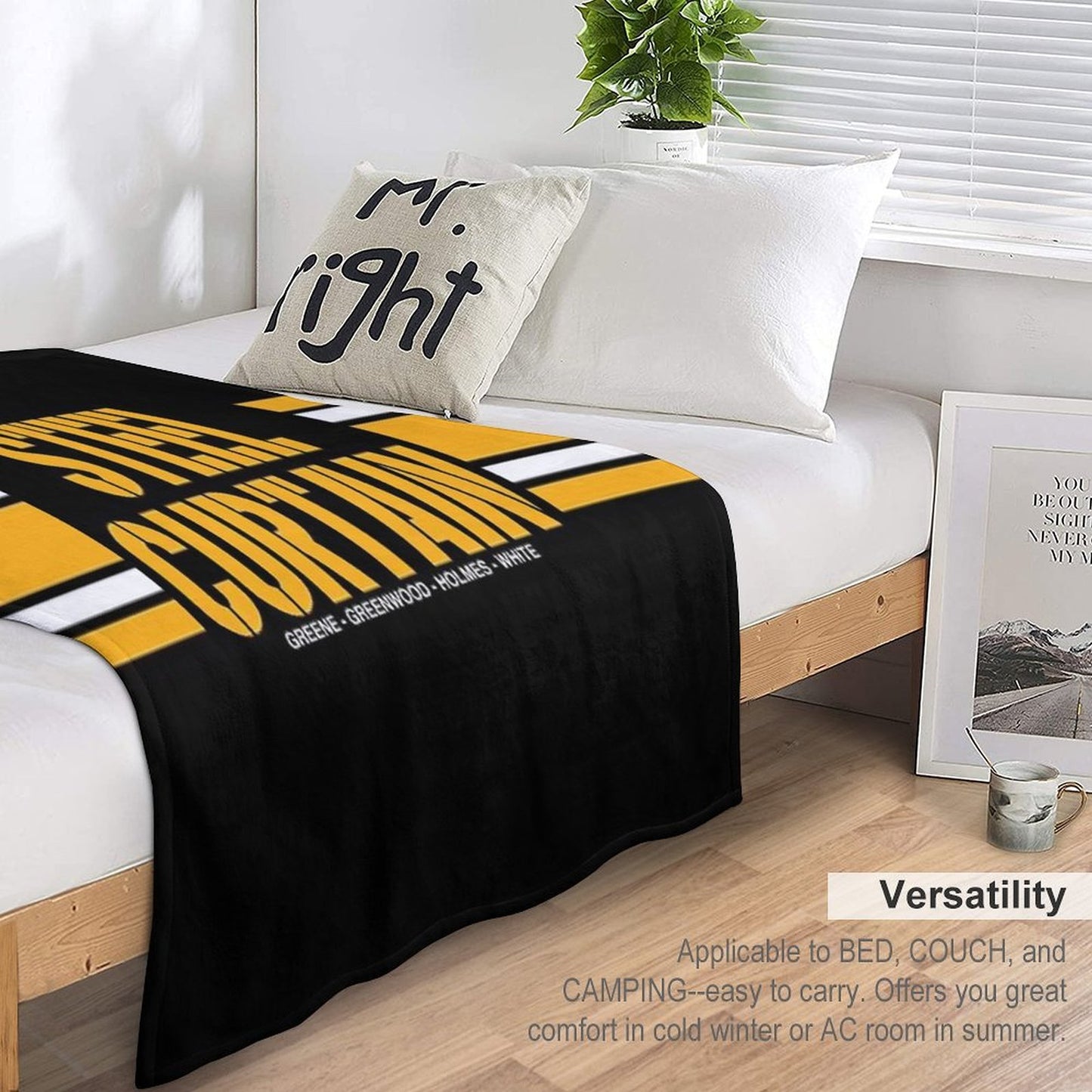 STEEL CURTAIN Throw Blanket