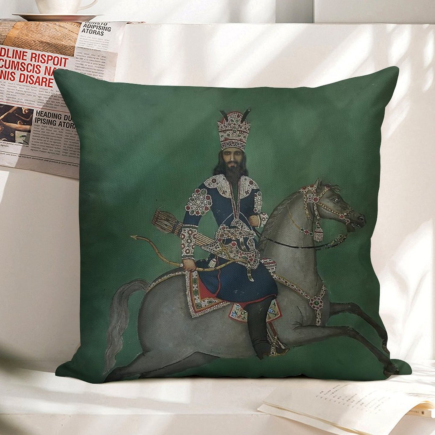 Nandor And Jahan Linen Throw Pillow Cover