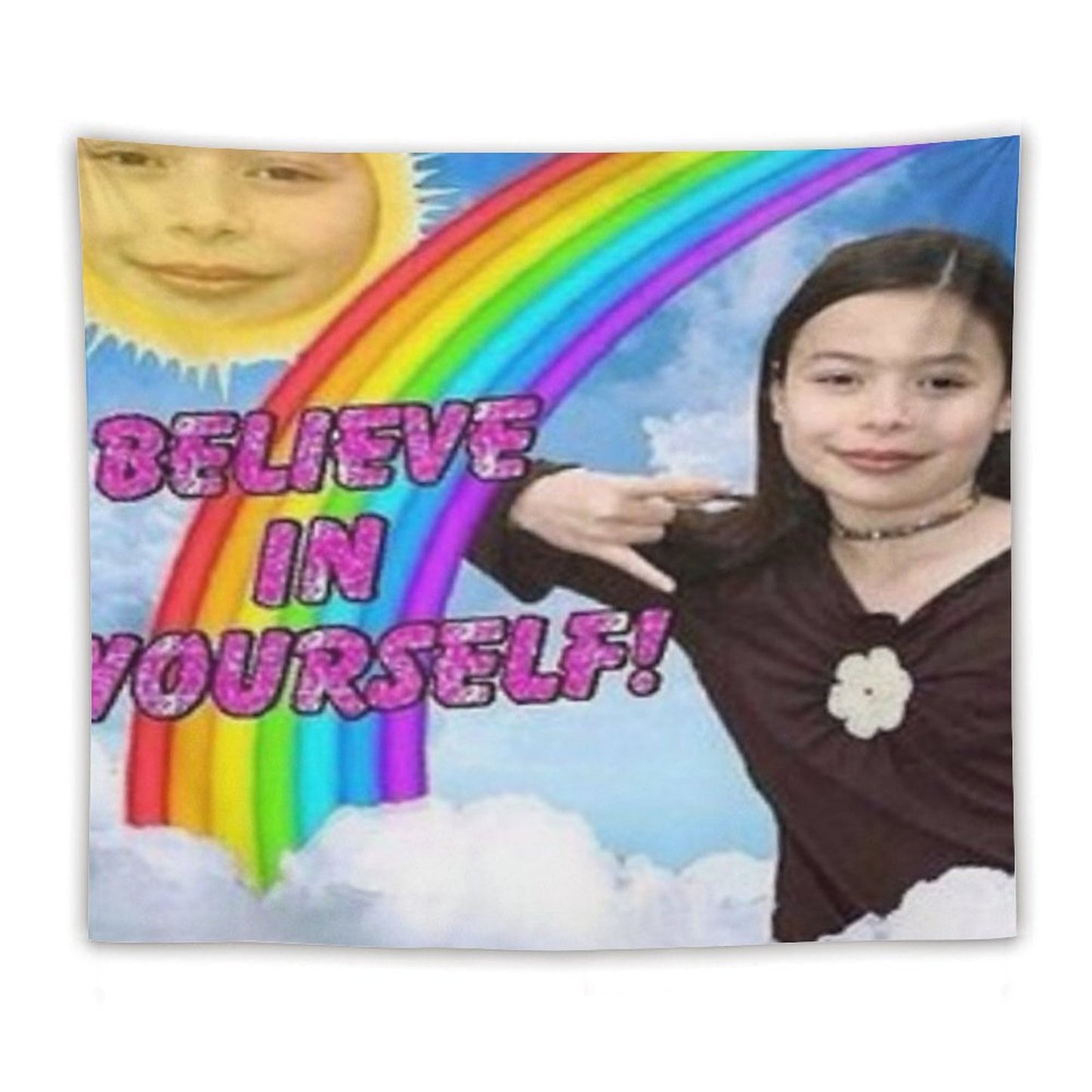 ICarly Believe in Yourself Design Tapestry