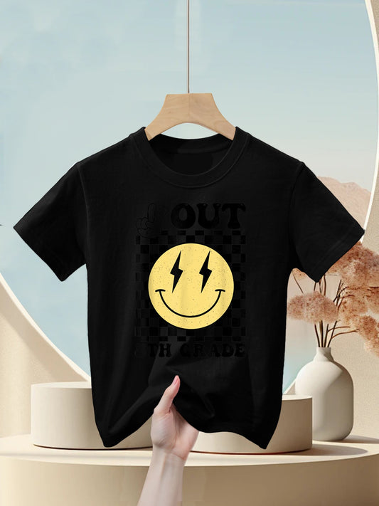 Peace Out 5th Grade Last Day of School 5th Grade Graduation Kids T-Shirt