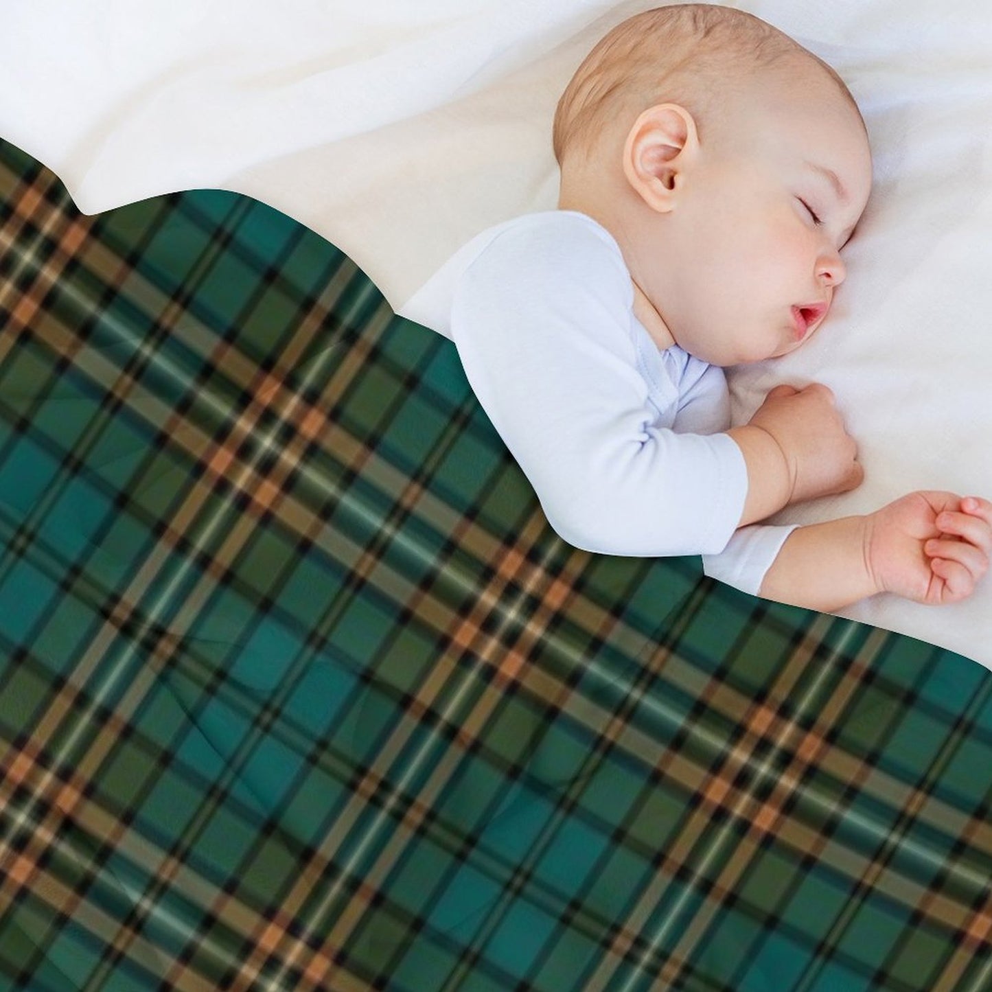 FITZSIMMONS (Fitzsimons) Tartan Historic Irish Family Name Plaid Design Throw Blanket