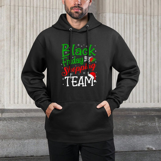 Friday Shopping Team Christmas Black Shopping Family Group Moisture-Wicking Hoodie