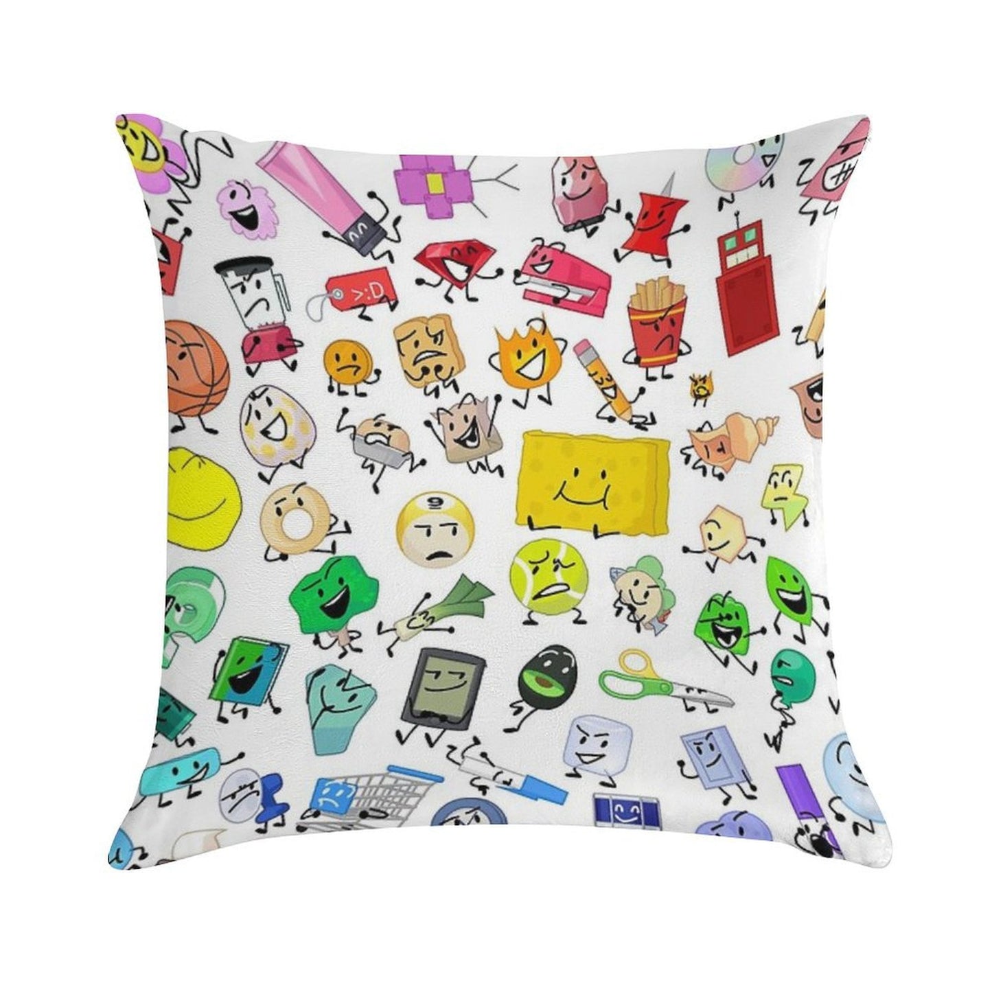 BFB And TPOT Full Cast Print Soft Shrink-Resistant Throw Pillow