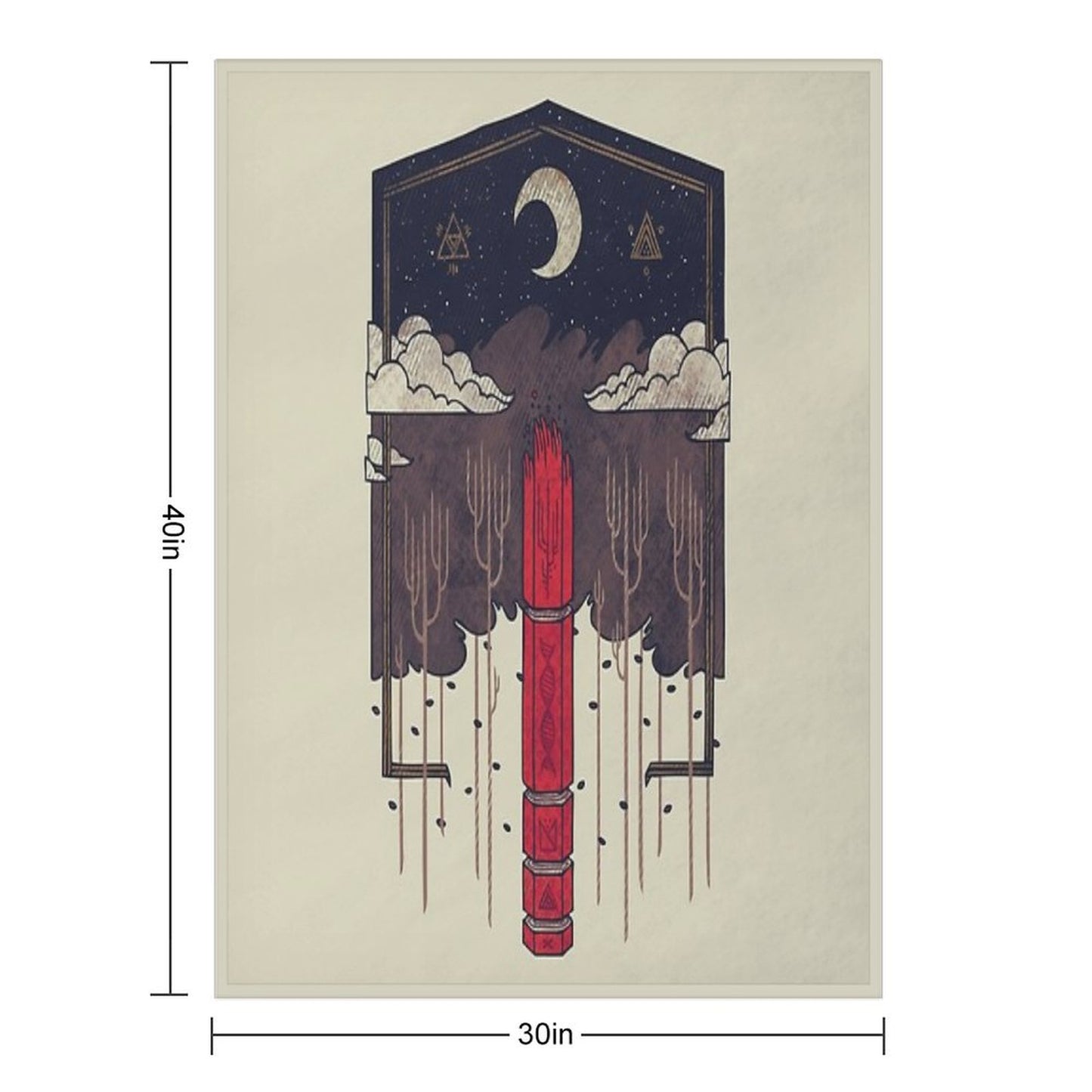 The Lost Obelisk Throw Blanket