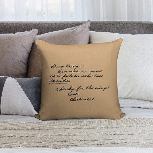 It's A Wonderful Life Movie Quote About Friends Soft Easy Maintenance Throw Pillow