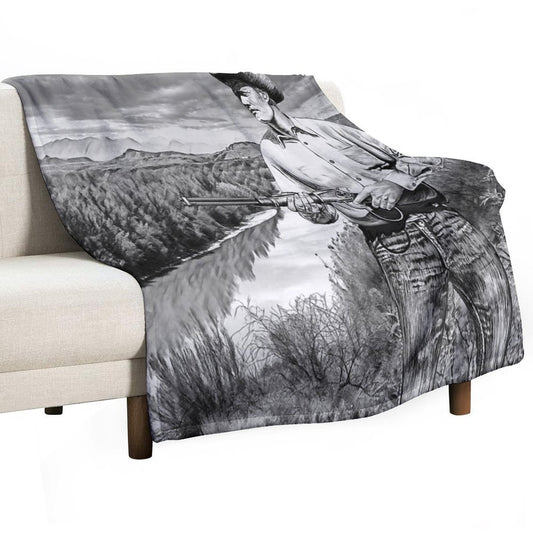 The Rifleman Chuck Connors Throw Blanket