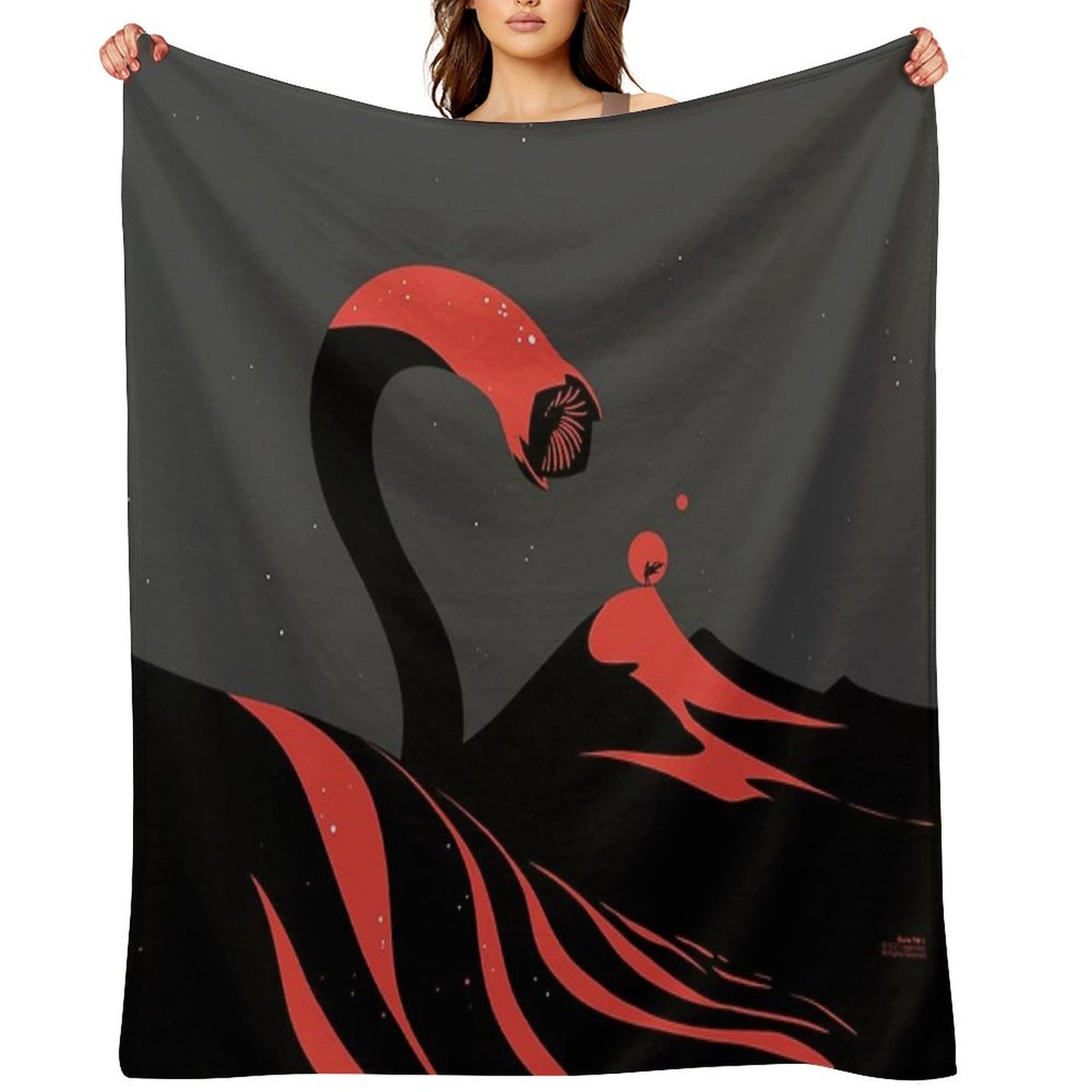 Sandworm. Dune Throw Blanket