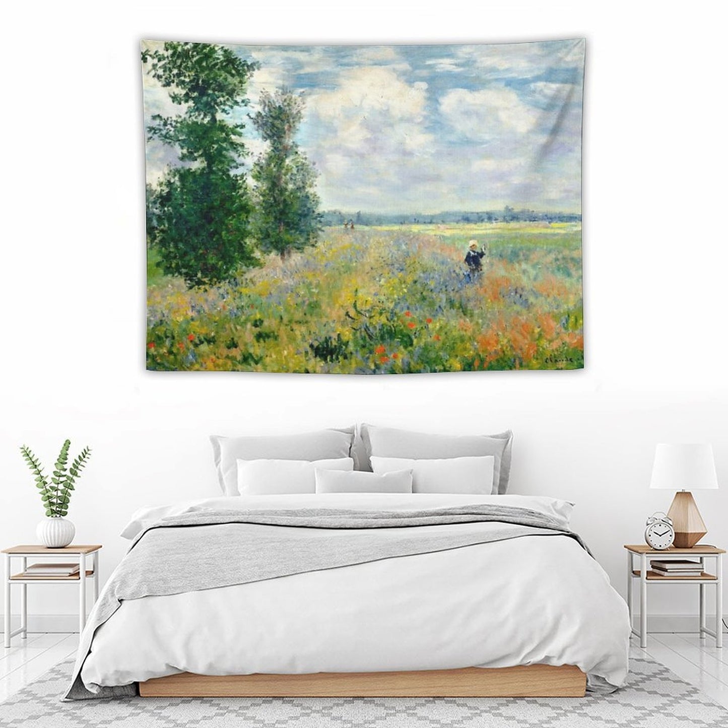 Fields of Poppies Claude Monet Tapestry