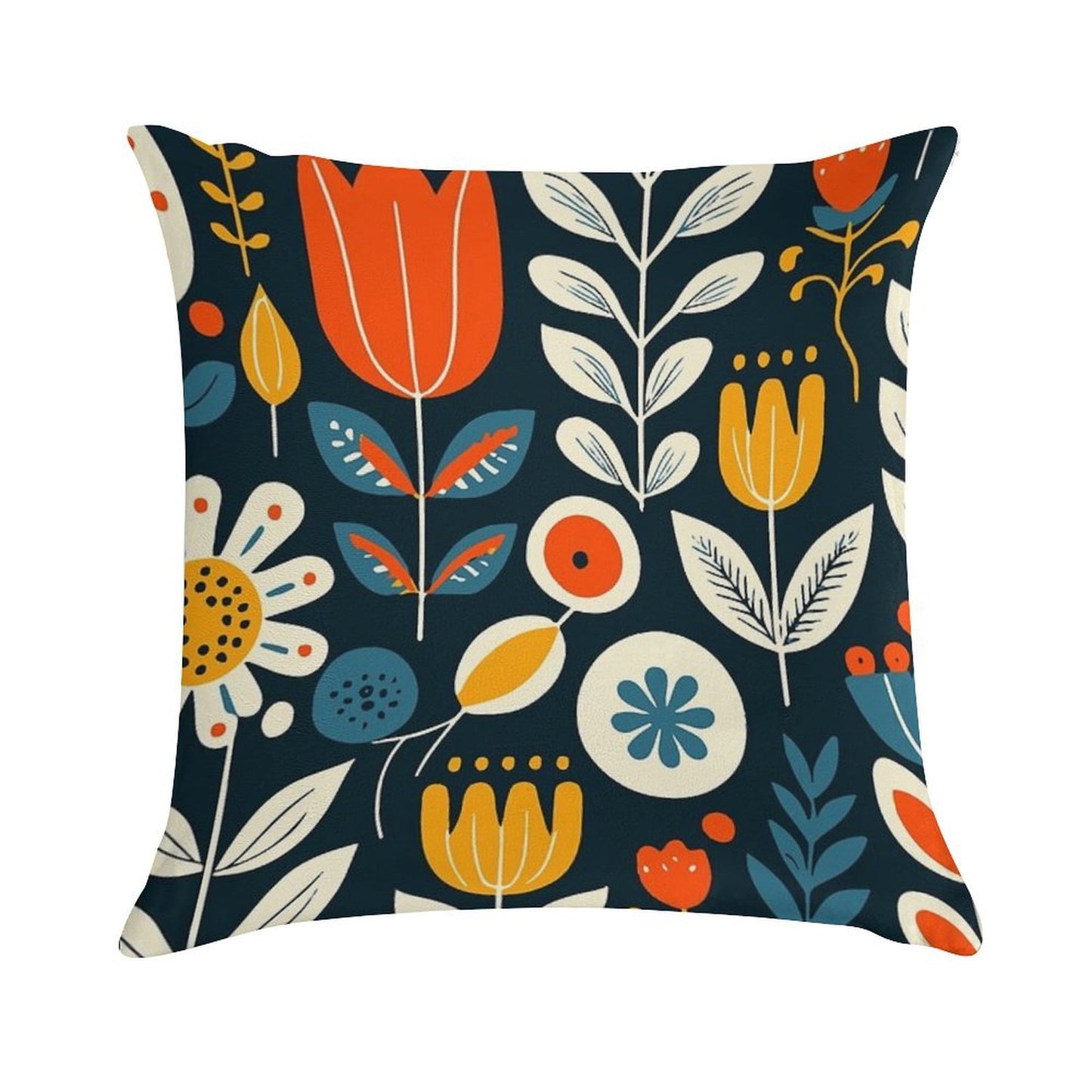 Scandinavian Floral Soft Gift Ready Throw Pillow