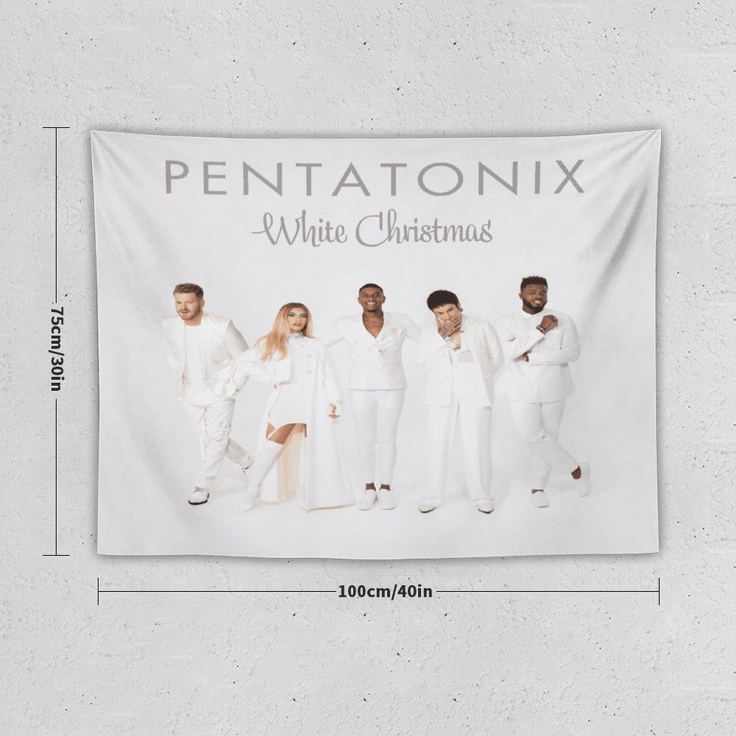 White Christmas Tapestry