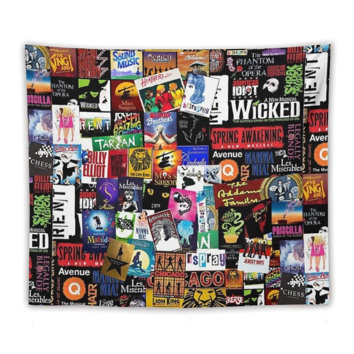 Musicals Collage II Original Tapestry