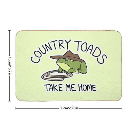 Country Toads Bath Mat