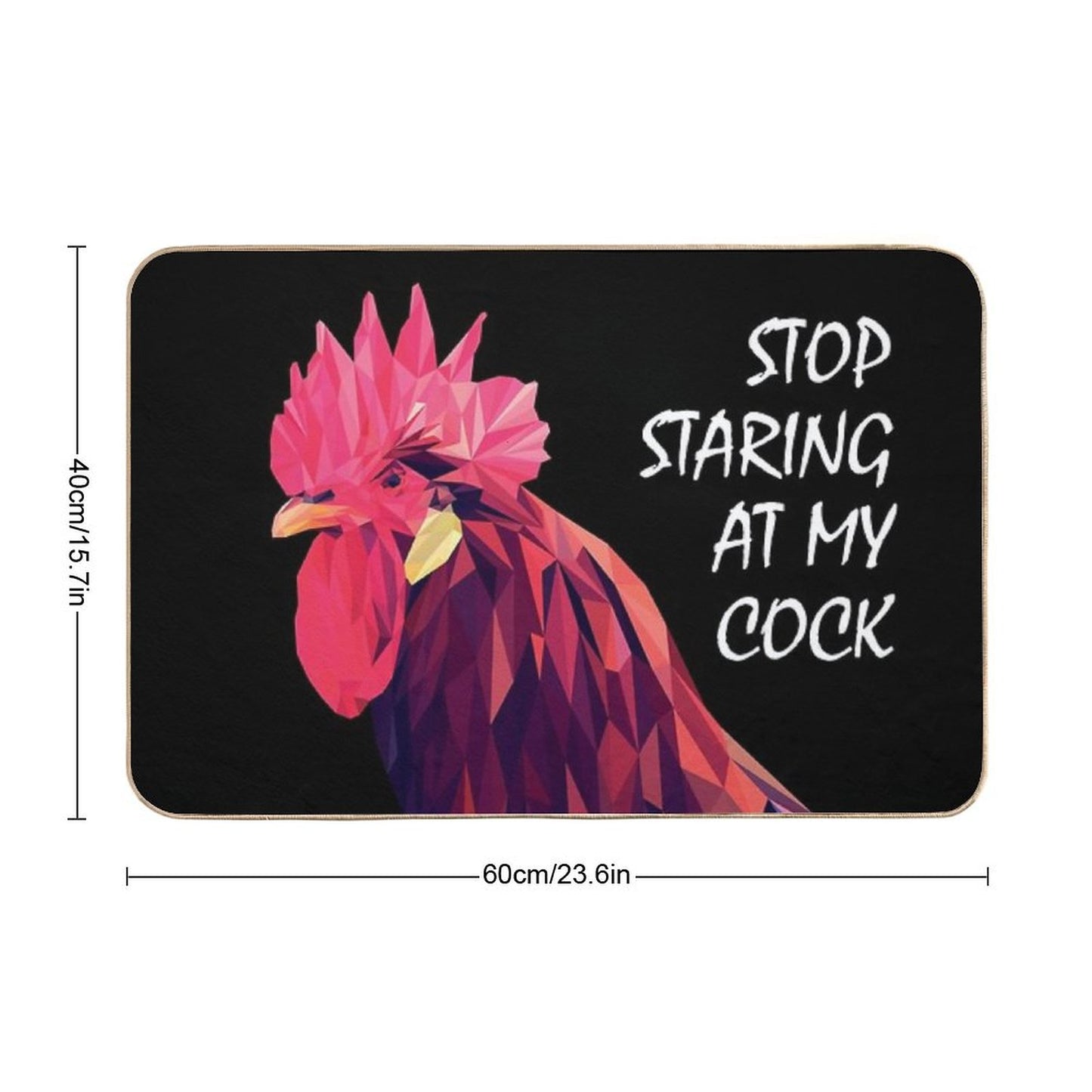 Stop Staring at My Cock Bath Mat