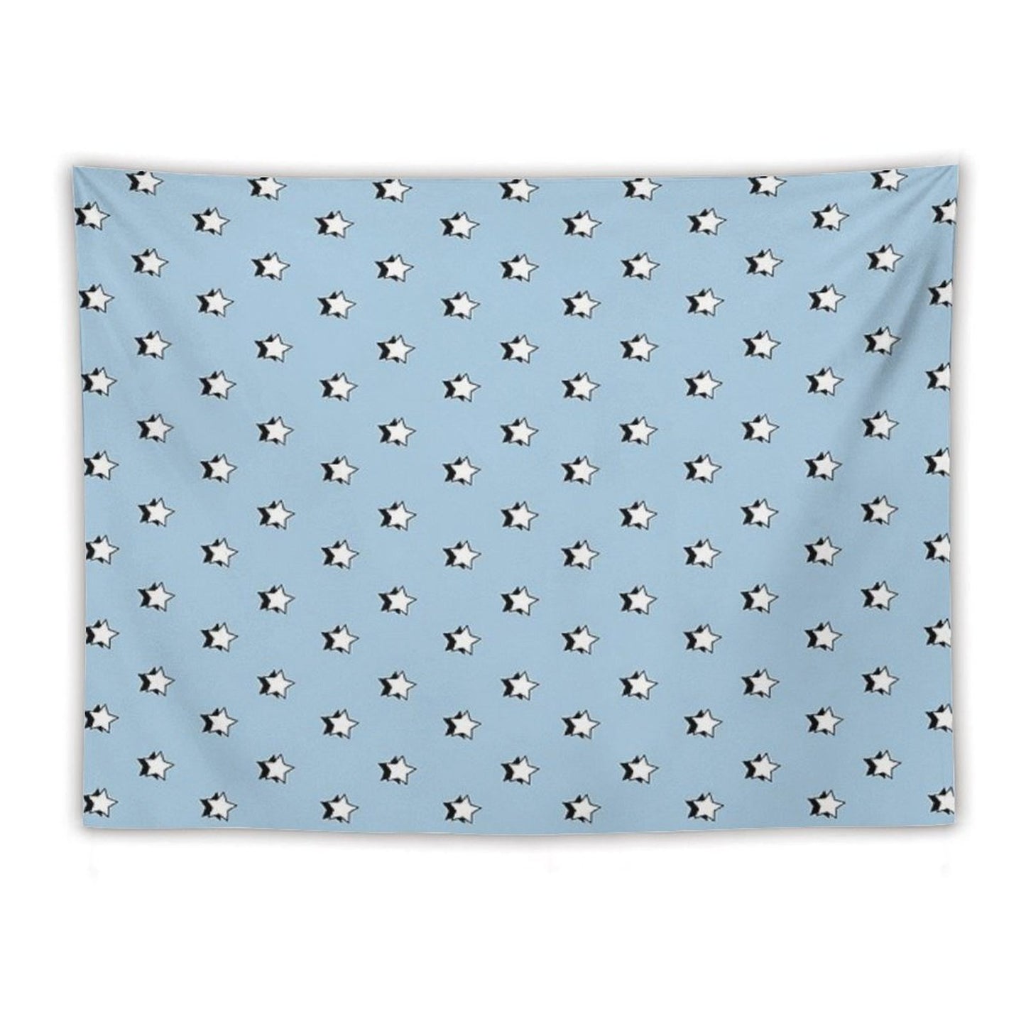 Light Blue Retro VSCO Stars Tapestry