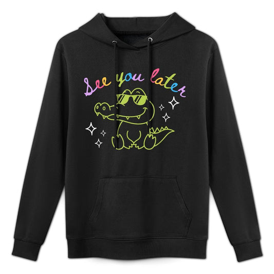 See You Later Teacher Summer Alligator Last Day Of School Adjustable Hood Hoodie