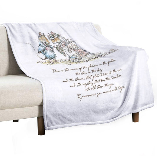 I Pronounce You Mouse And Wife Throw Blanket