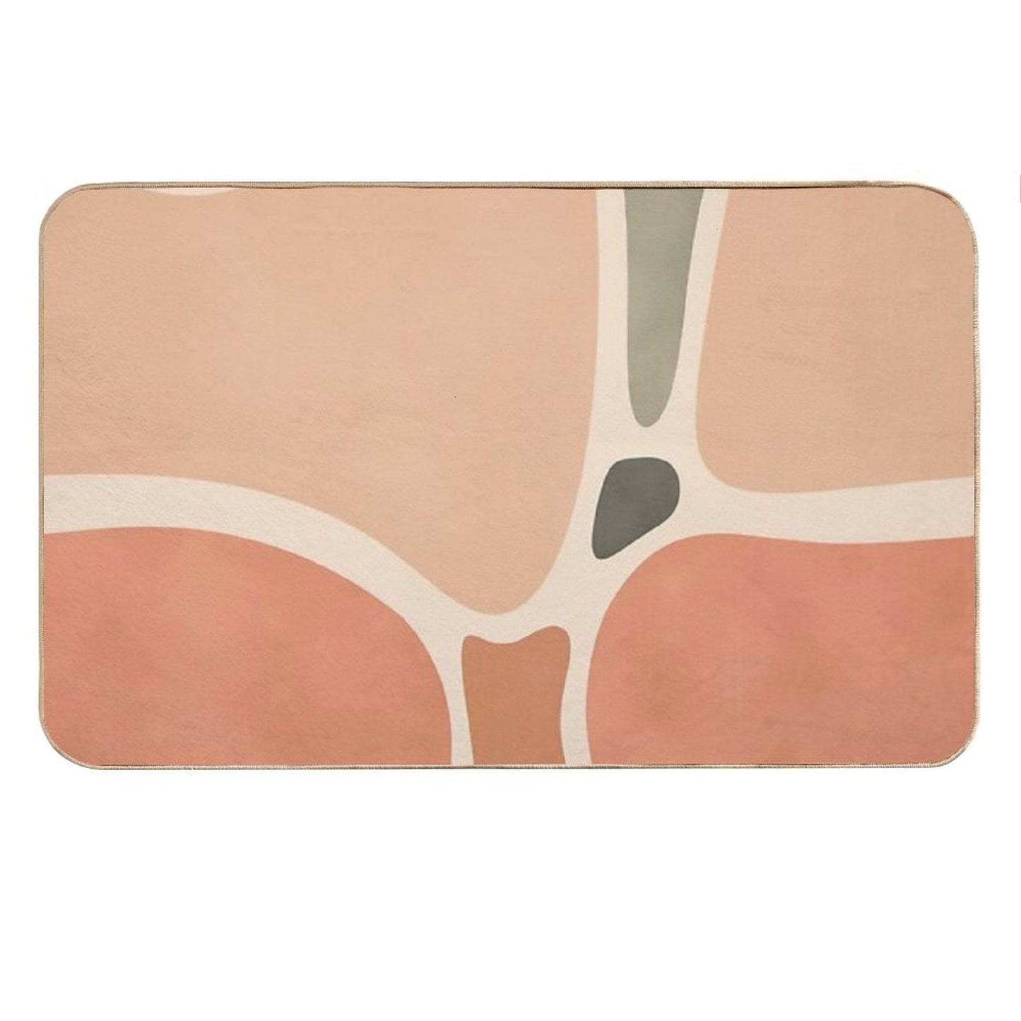 Terracotta Shapes Bath Mat