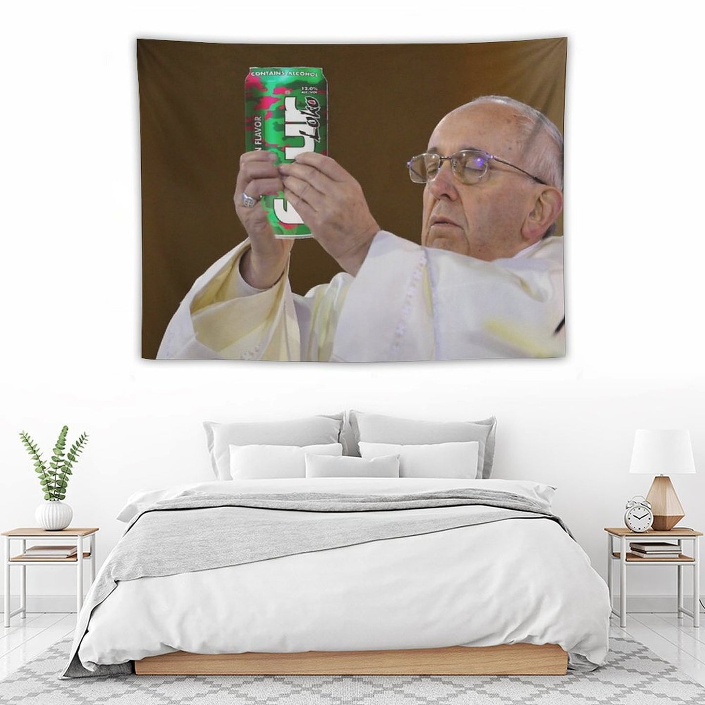 The Pope Four Loko Tapestry