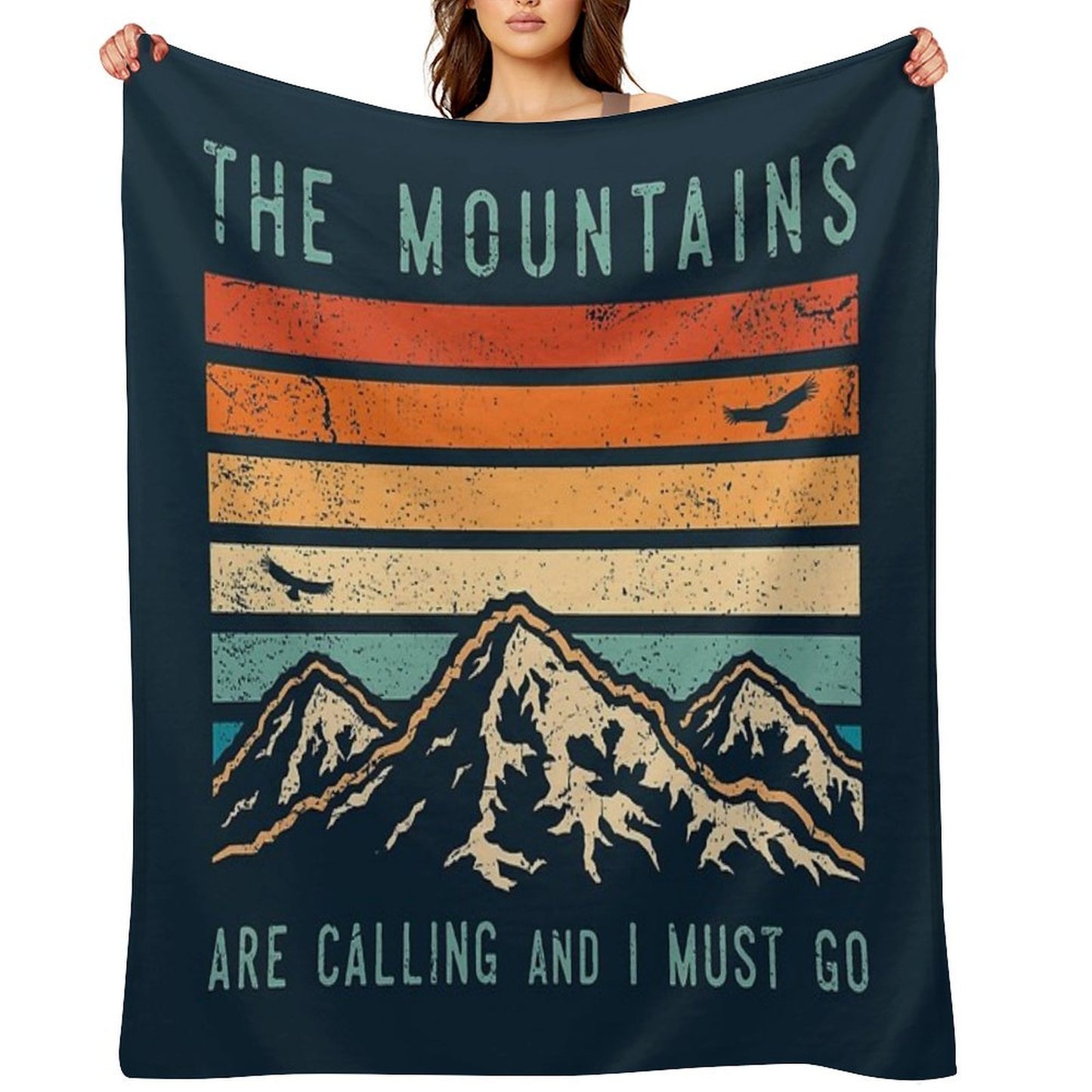 The Mountains Are Calling And I Must Go Throw Blanket