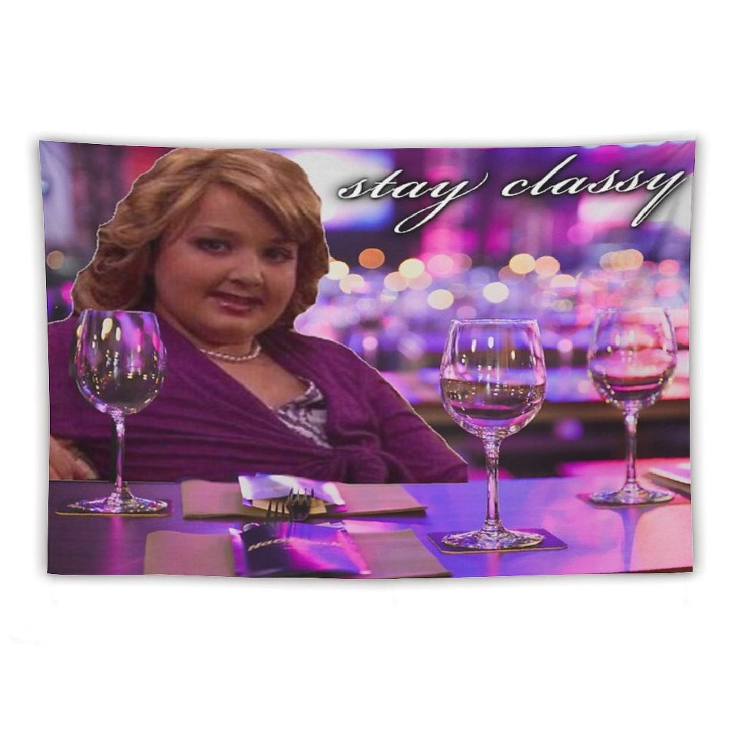 Girl Gibby at The Bar Stay Classy Tapestry
