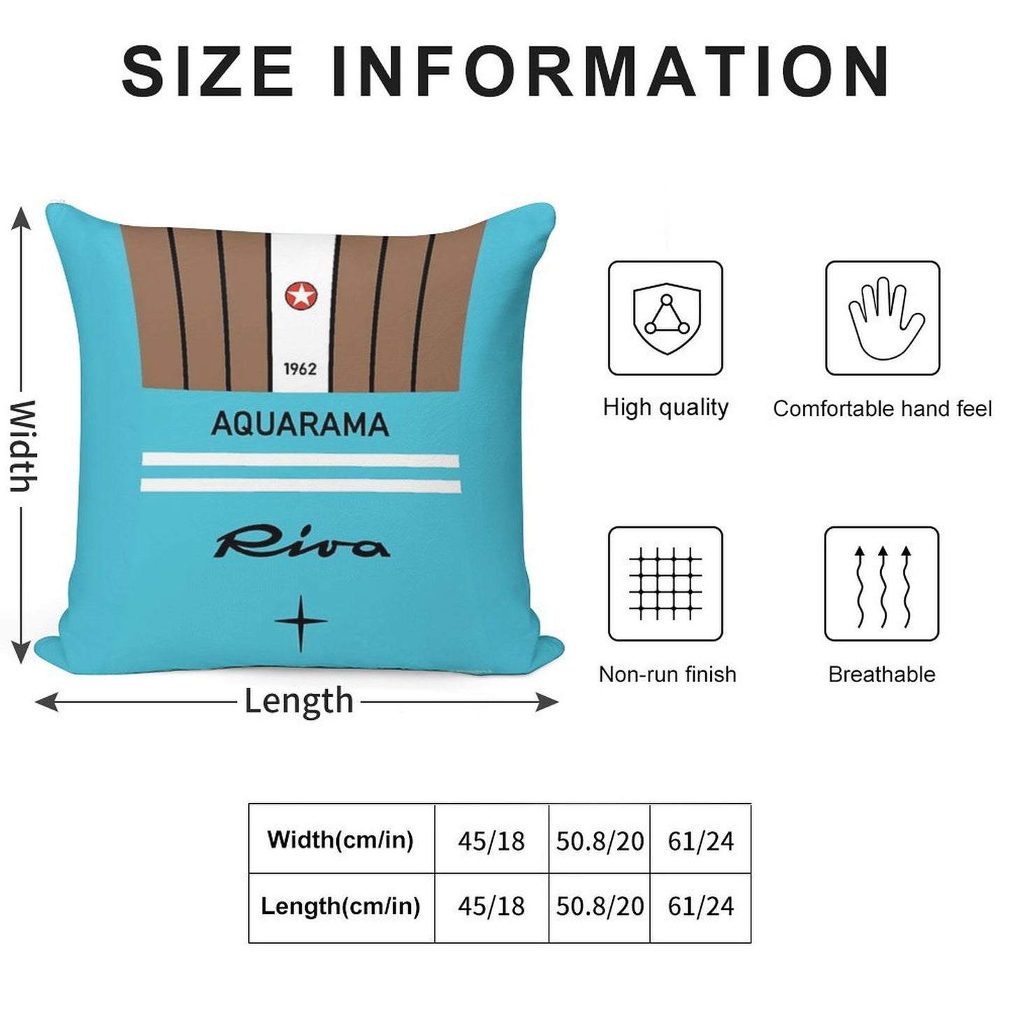 Riva Aquarama Yachting Lake Como Cannes Monaco Saint-Tropez Soft High-Density Material Throw Pillow