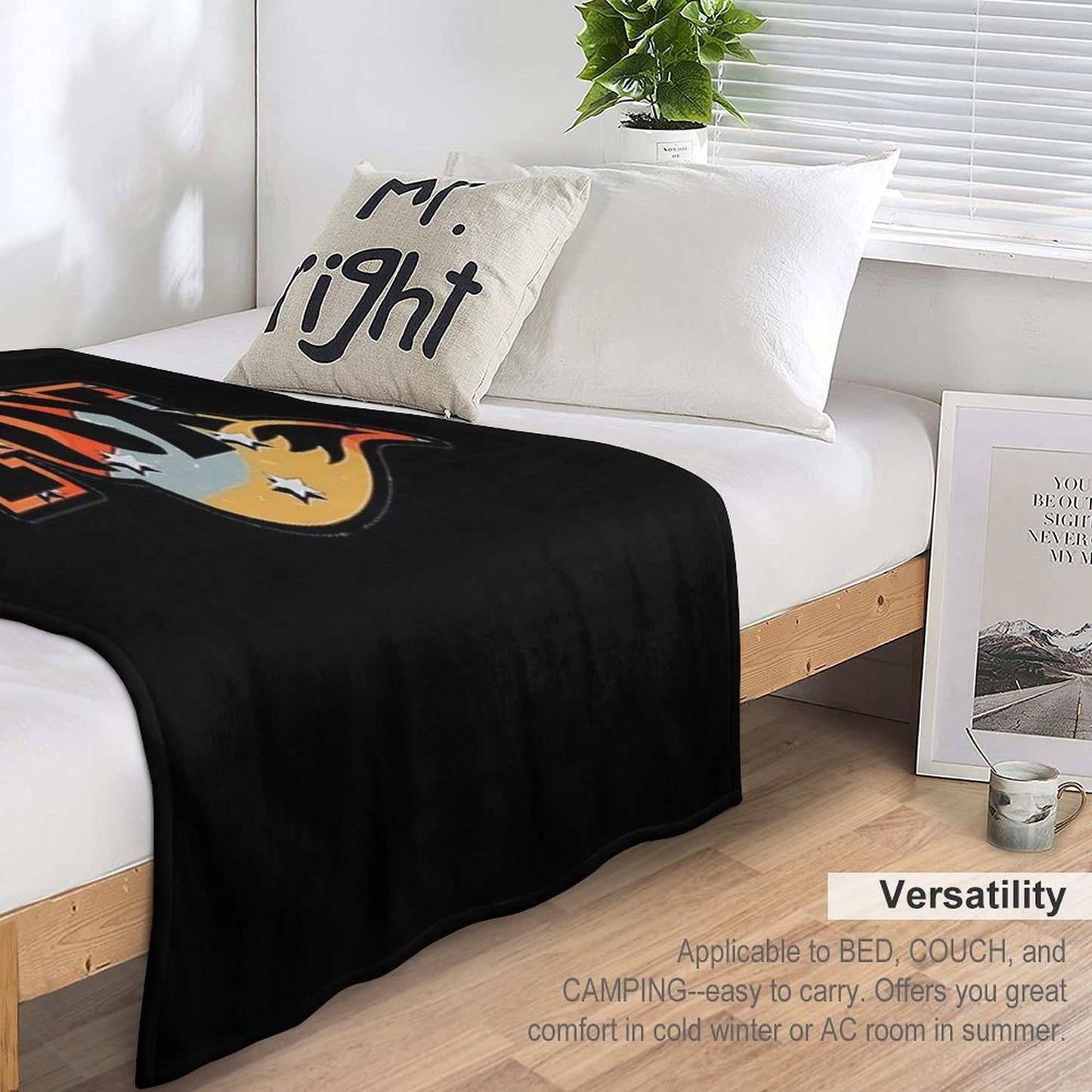 Unique Fox Design Throw Blanket
