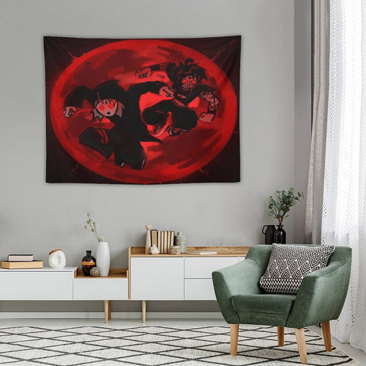 RED LEATHER SKIN Tapestry