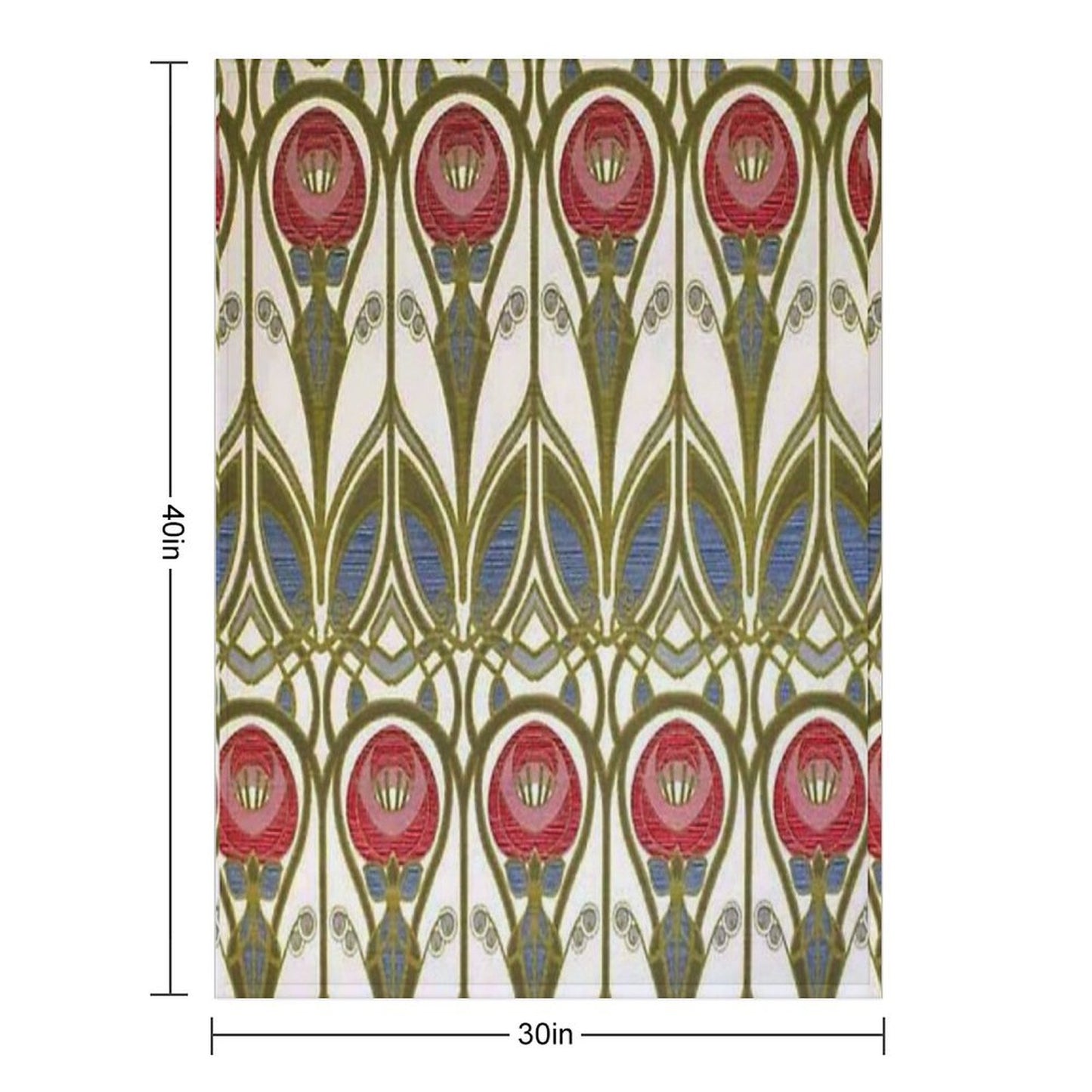 Charles Rennie Mackintosh Design Throw Blanket