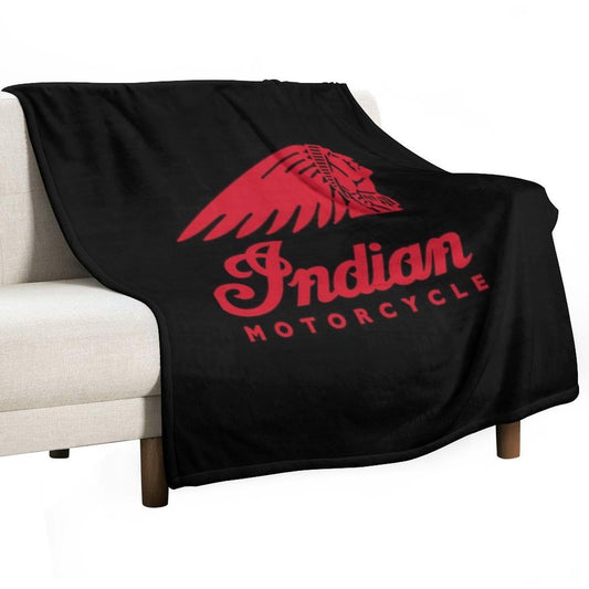 Indians Motorcycles Logo Active Throw Blanket