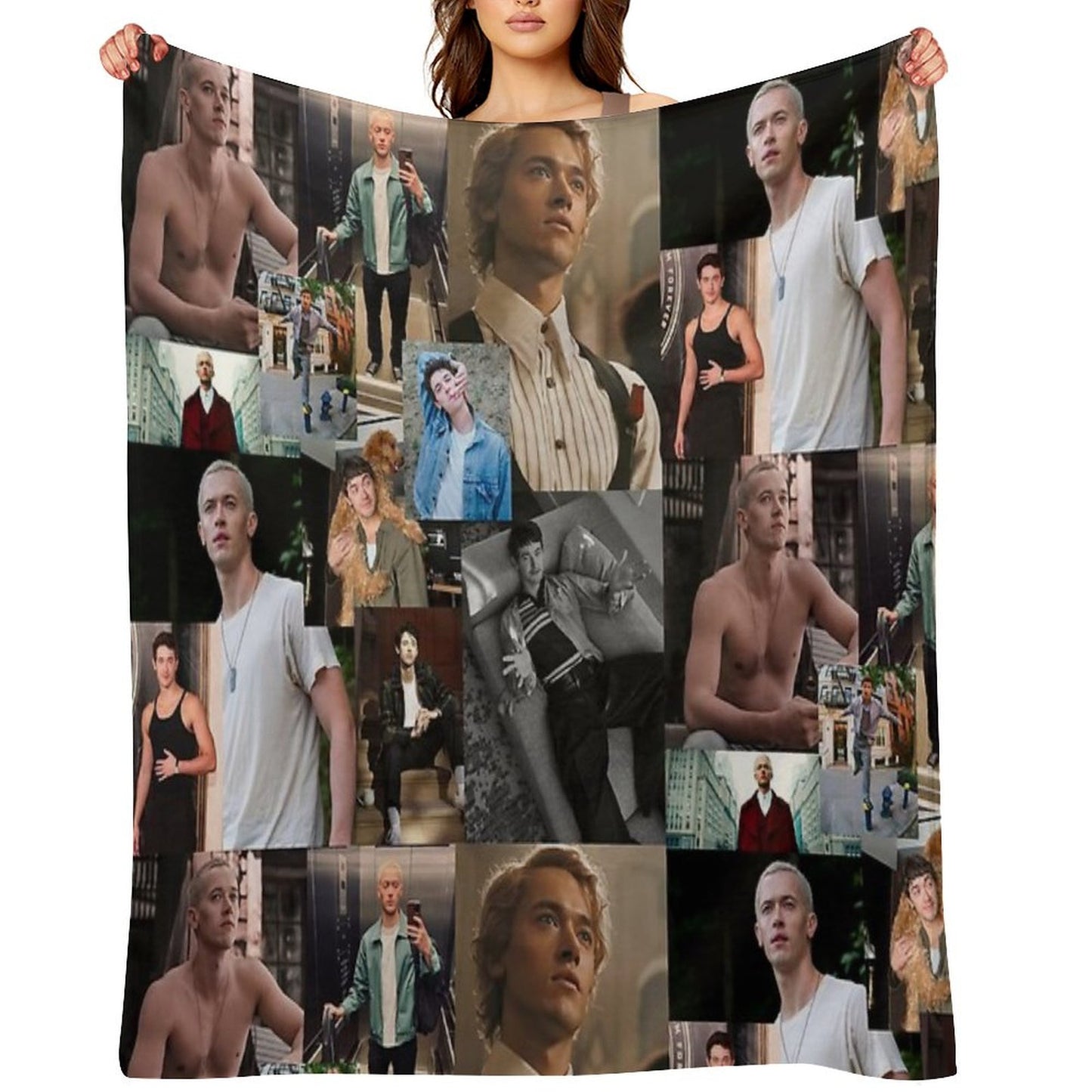 Tom Blyth Coriolanus Snow Throw Blanket