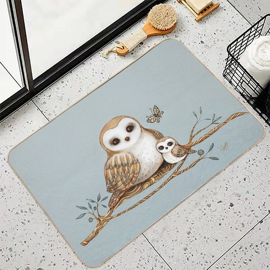Baby Barn Owl Bath Mat