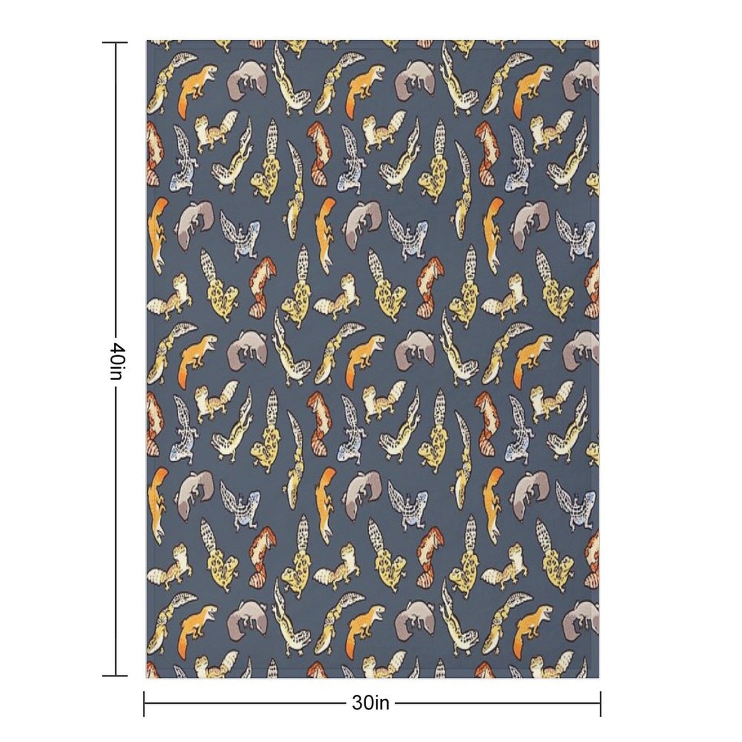 Chub Geckos in Dark Grey Throw Blanket
