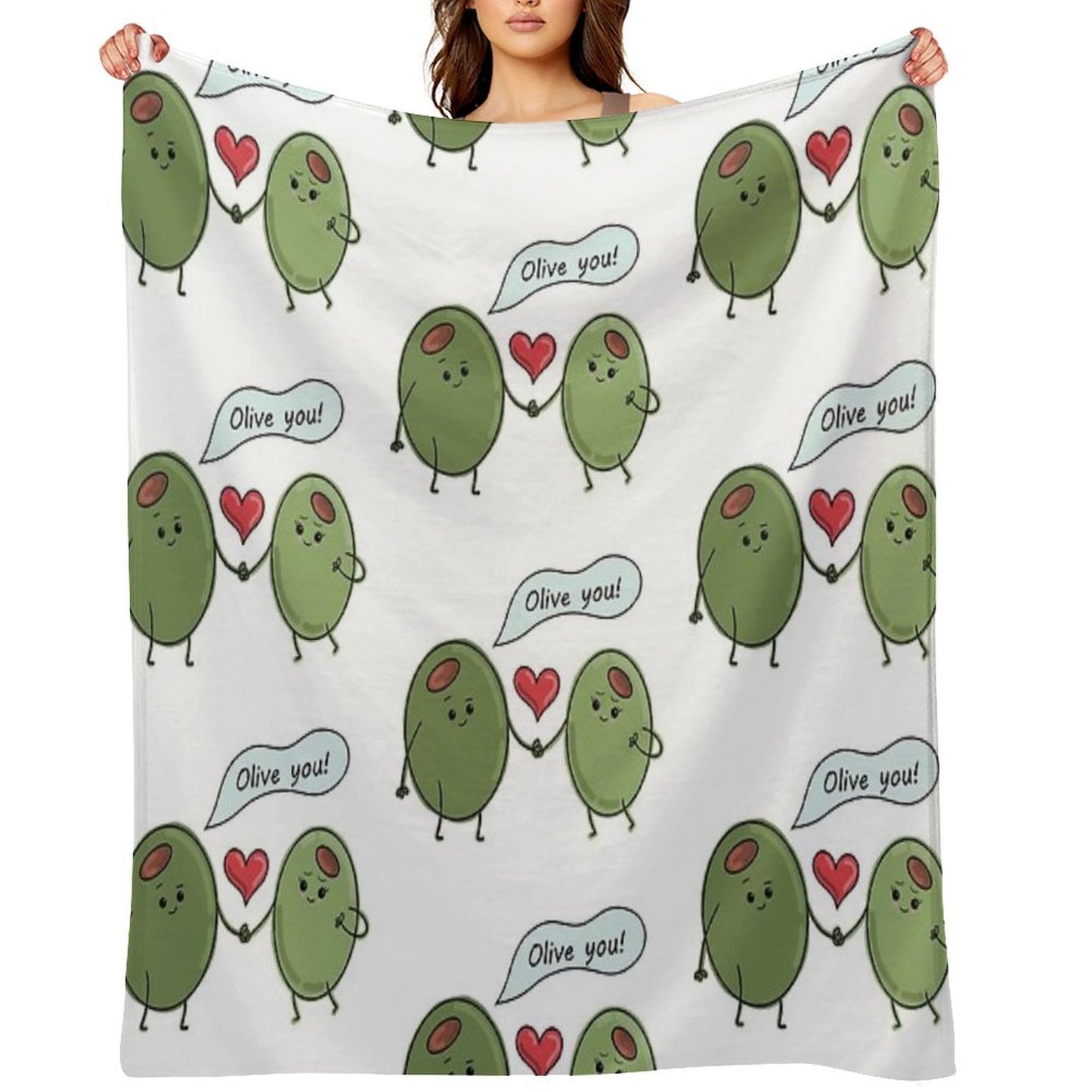 Olive You! Throw Blanket