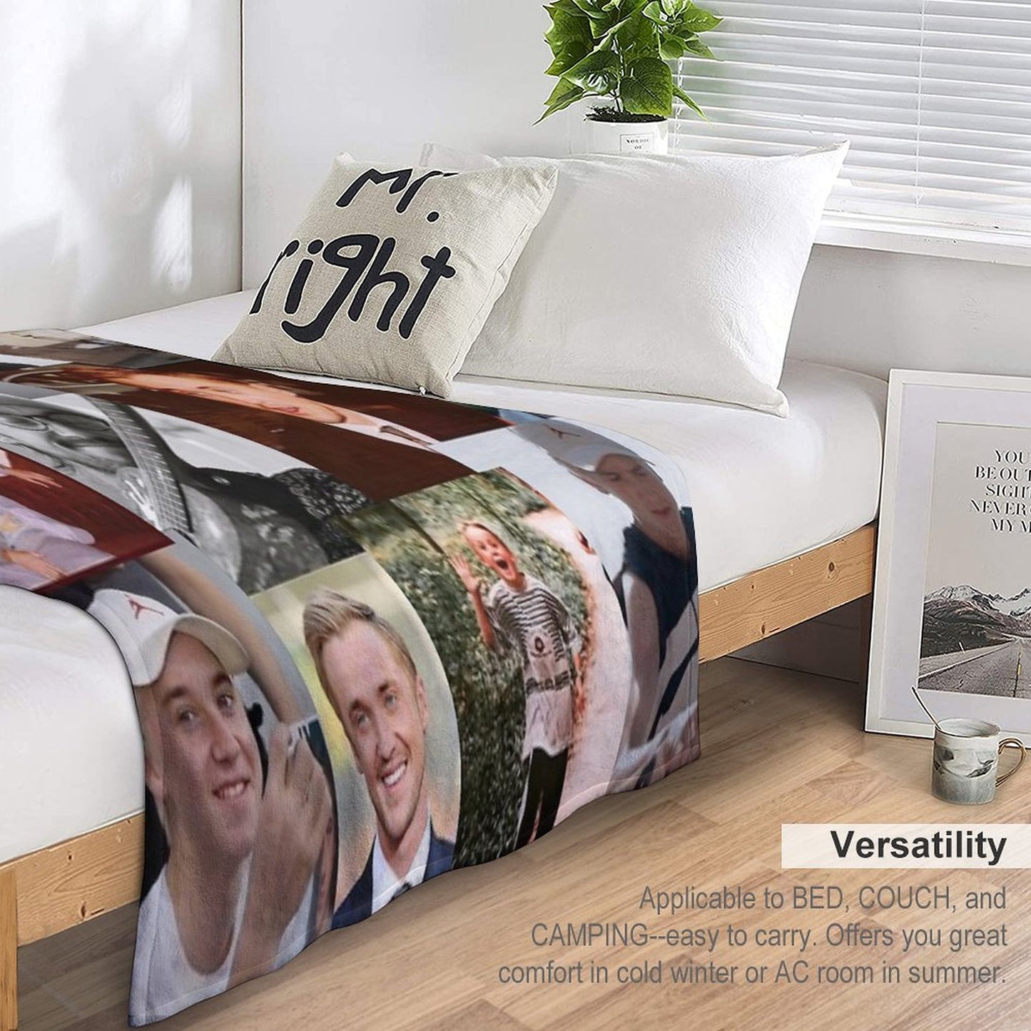 Tom Felton Collage Throw Blanket