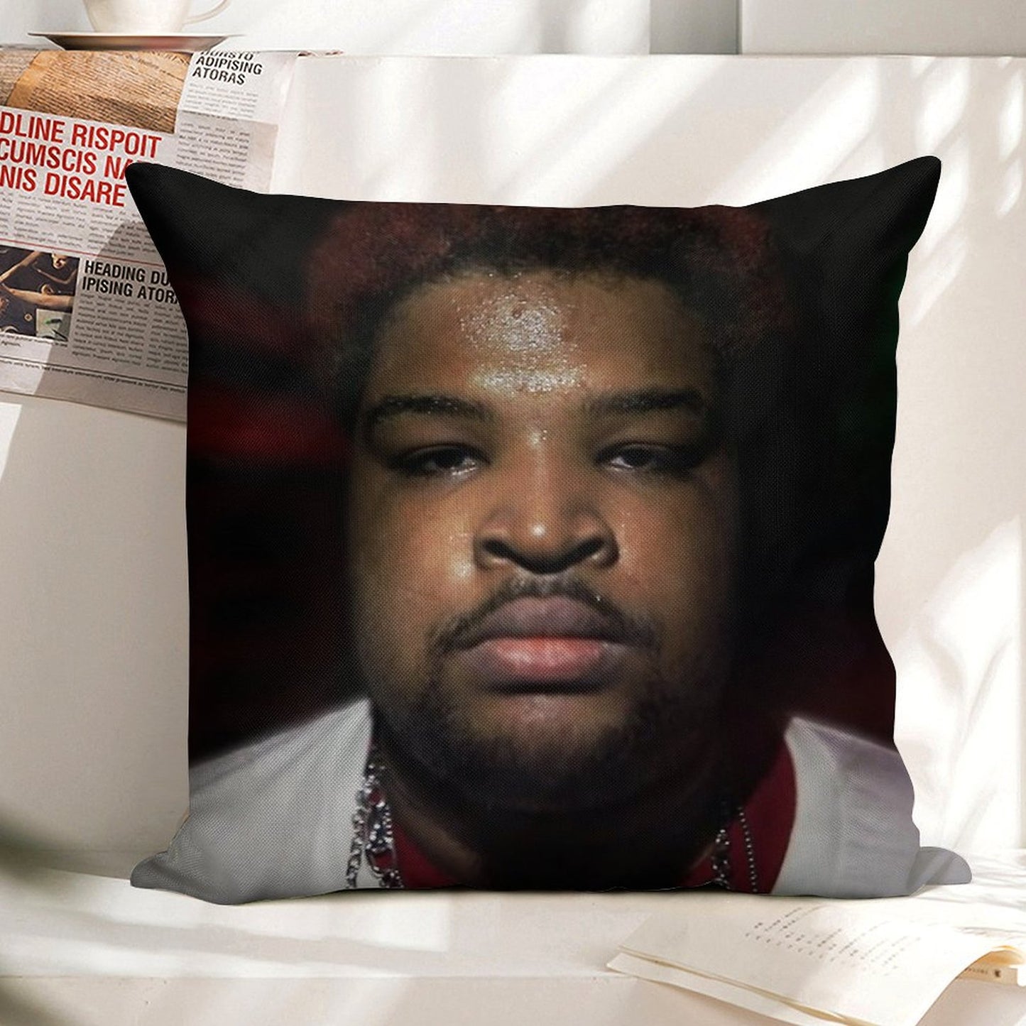 Mario Judah Rage Pillow Linen Throw Pillow Cover